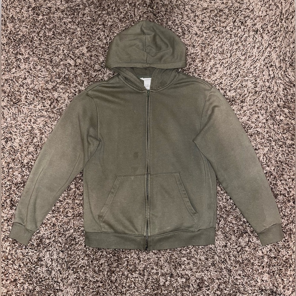 Green Zip-up hoodie